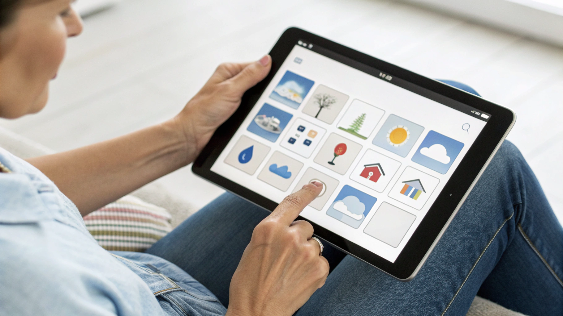 Настройка виджетов погоды, календаря и списка дел на главном экране планшета