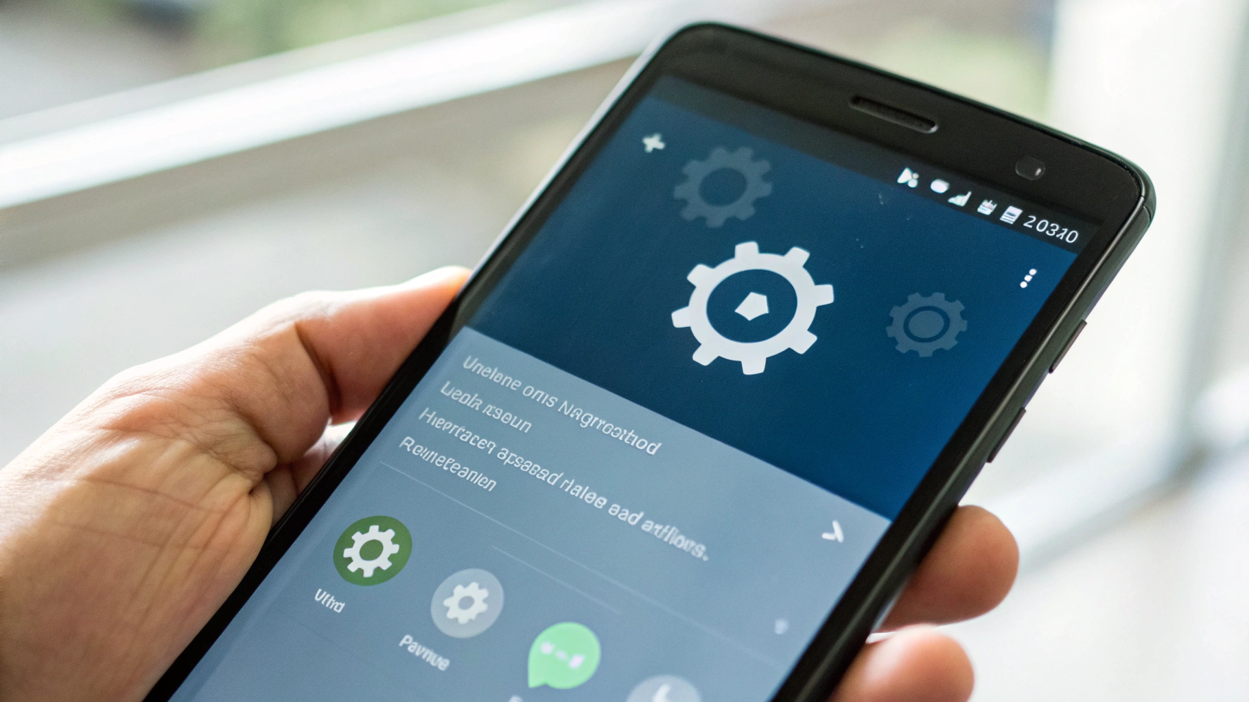 Экран Android‑смартфона с подробностями системного обновления