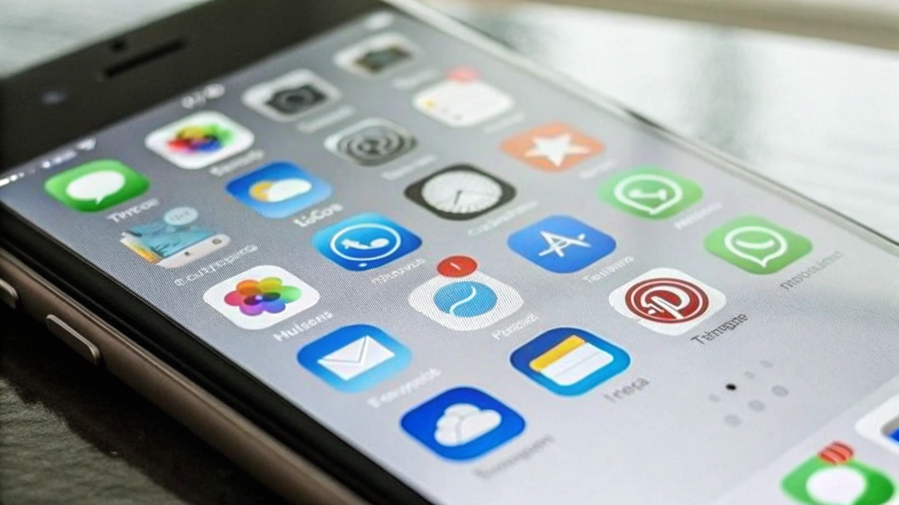 Экран смартфона с наводимым порядком в чатах Telegram и WhatsApp