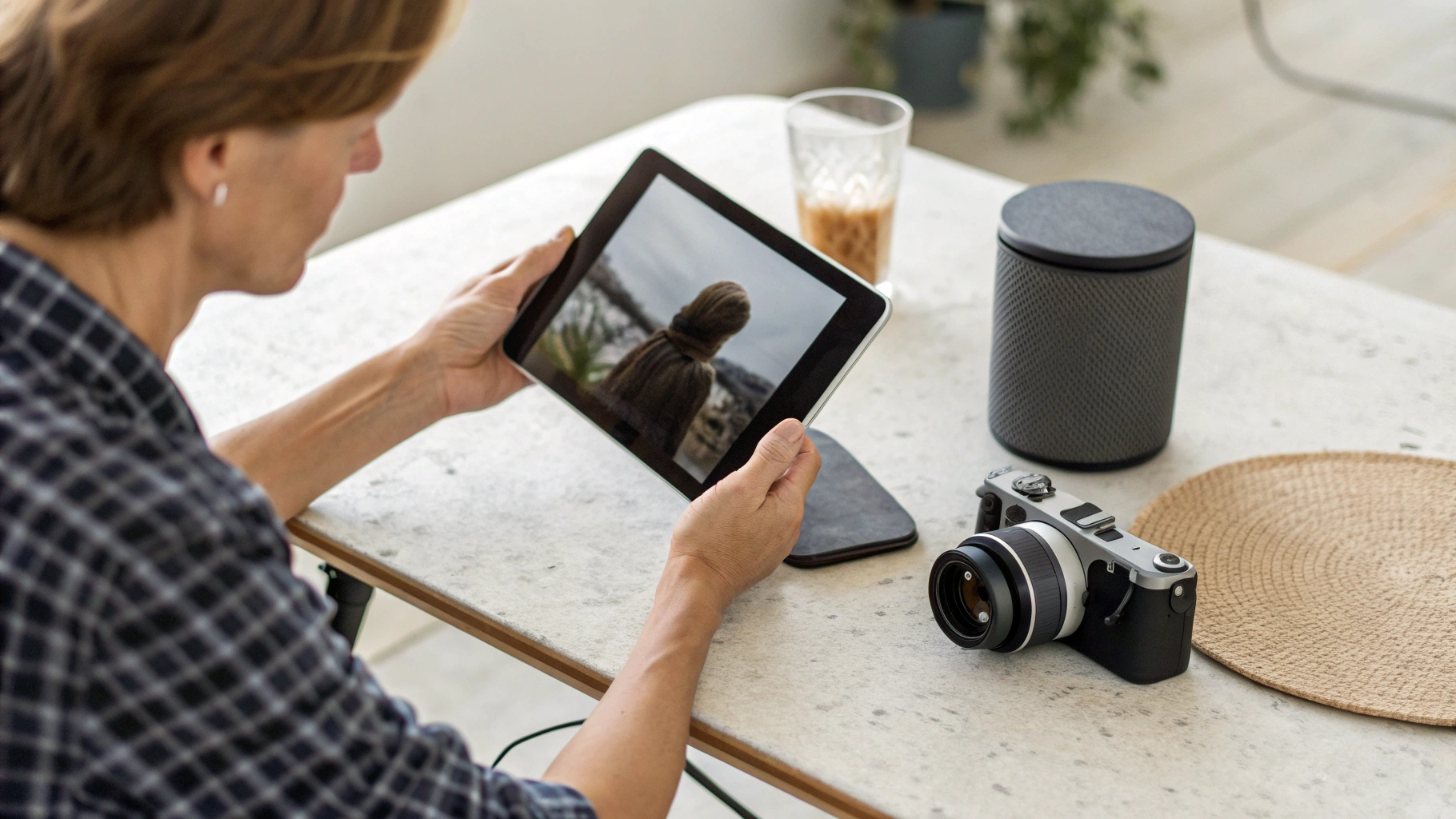 Проверка камеры и динамиков на подержанном планшете