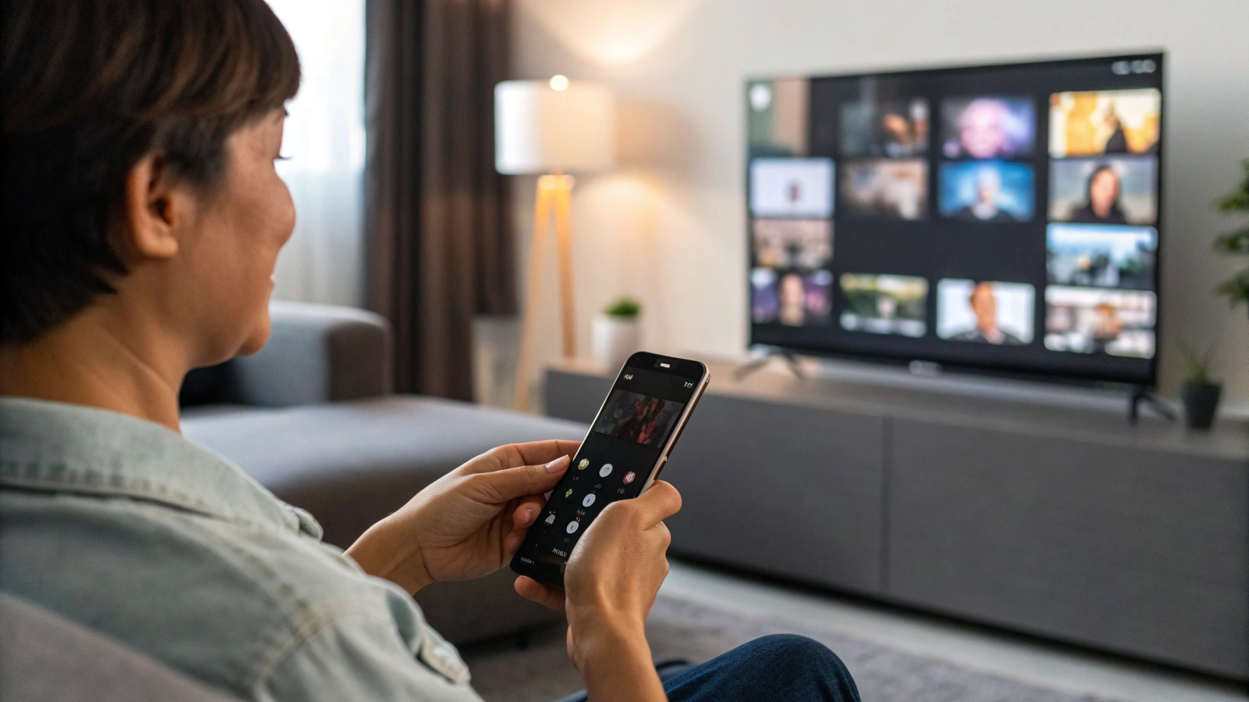 Выбор фильма со смартфона для просмотра на Smart TV