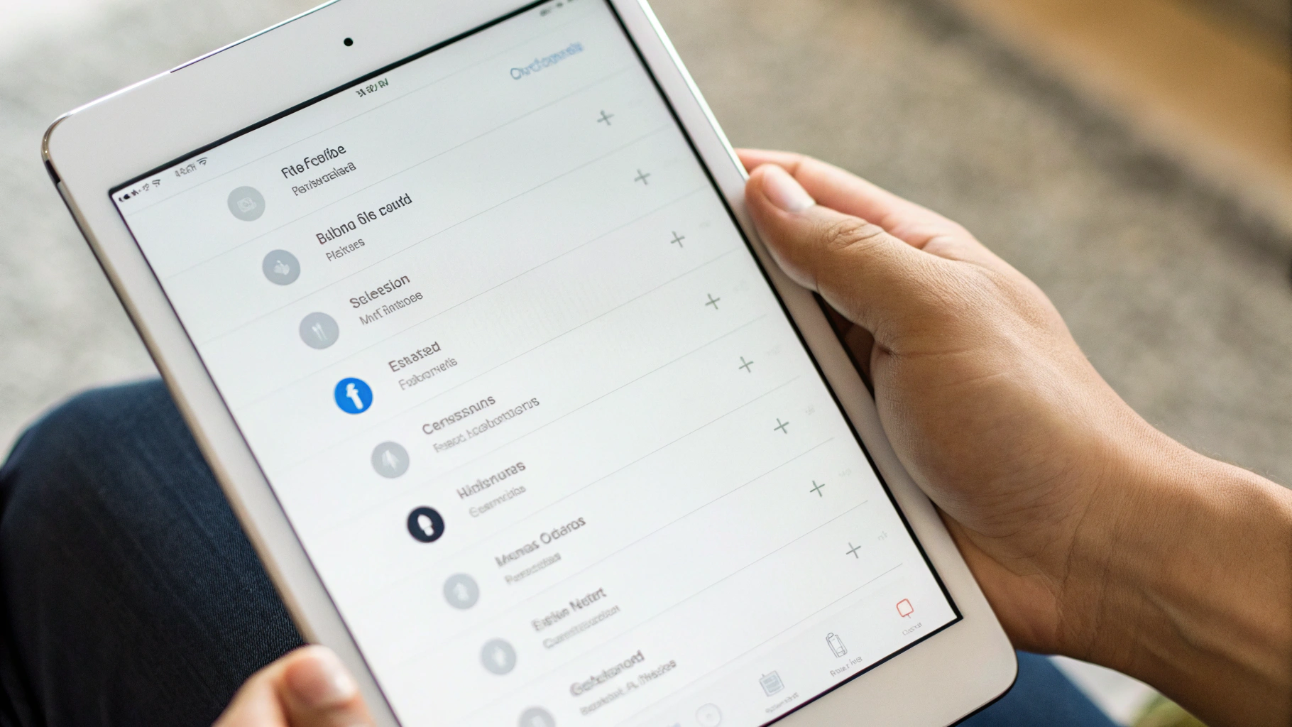 Экран iPad с настройками Wi‑Fi и Cellular