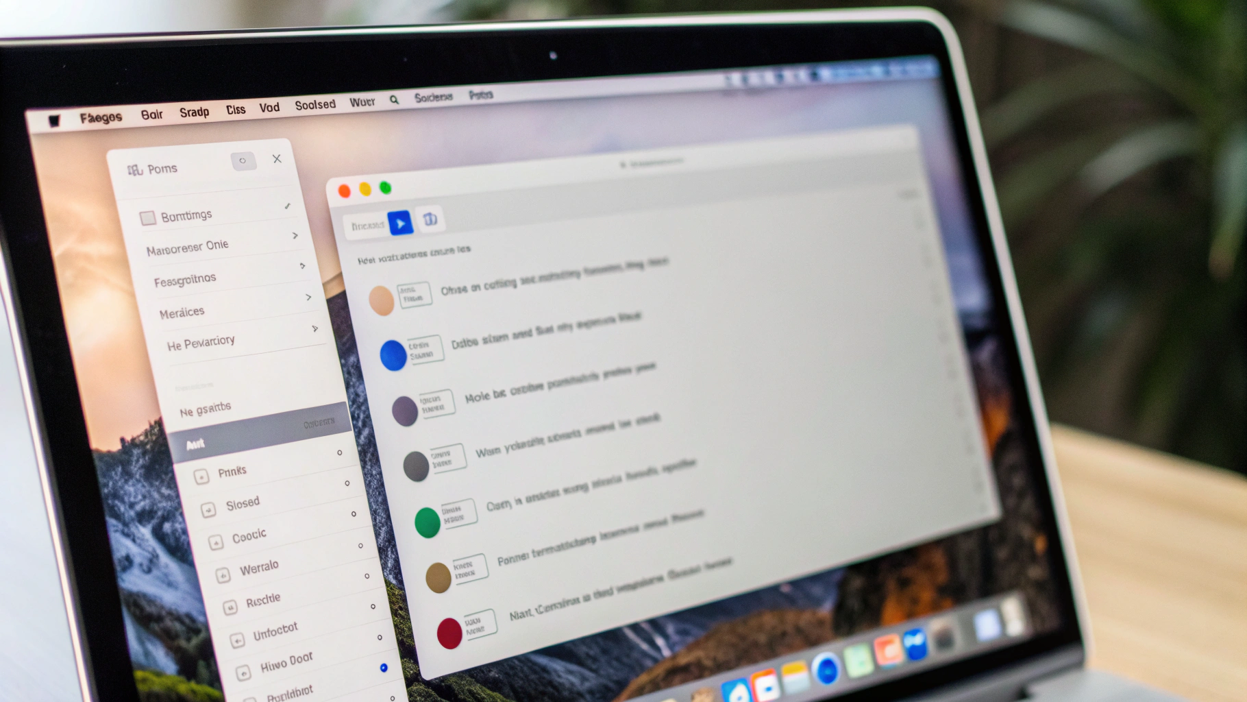 Настройки macOS с опциями уменьшения движения и прозрачности