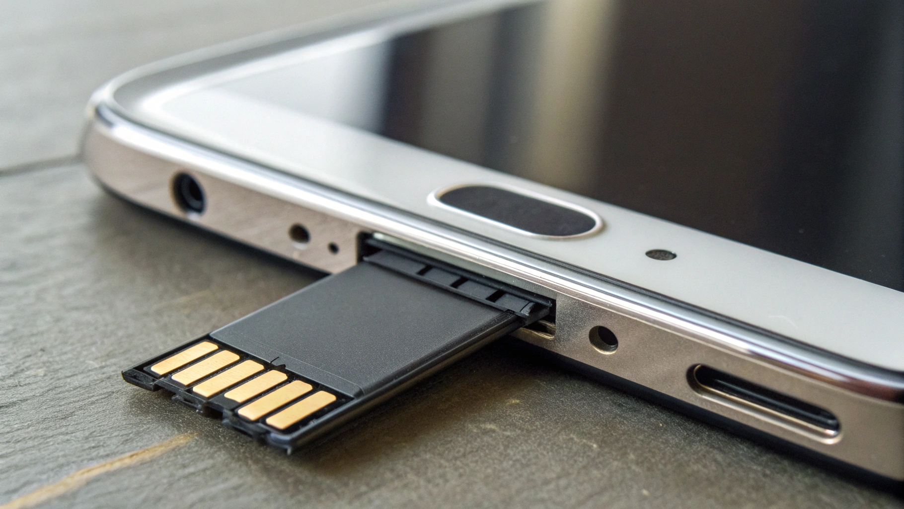 Установка microSD в Android-смартфон перед переносом фото и видео