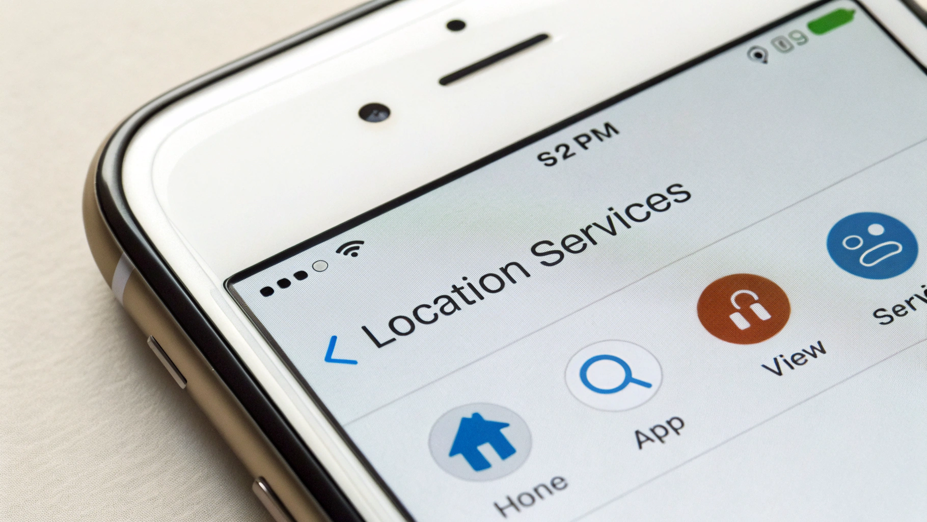 Раздел «Системные службы» в настройках геолокации на iPhone