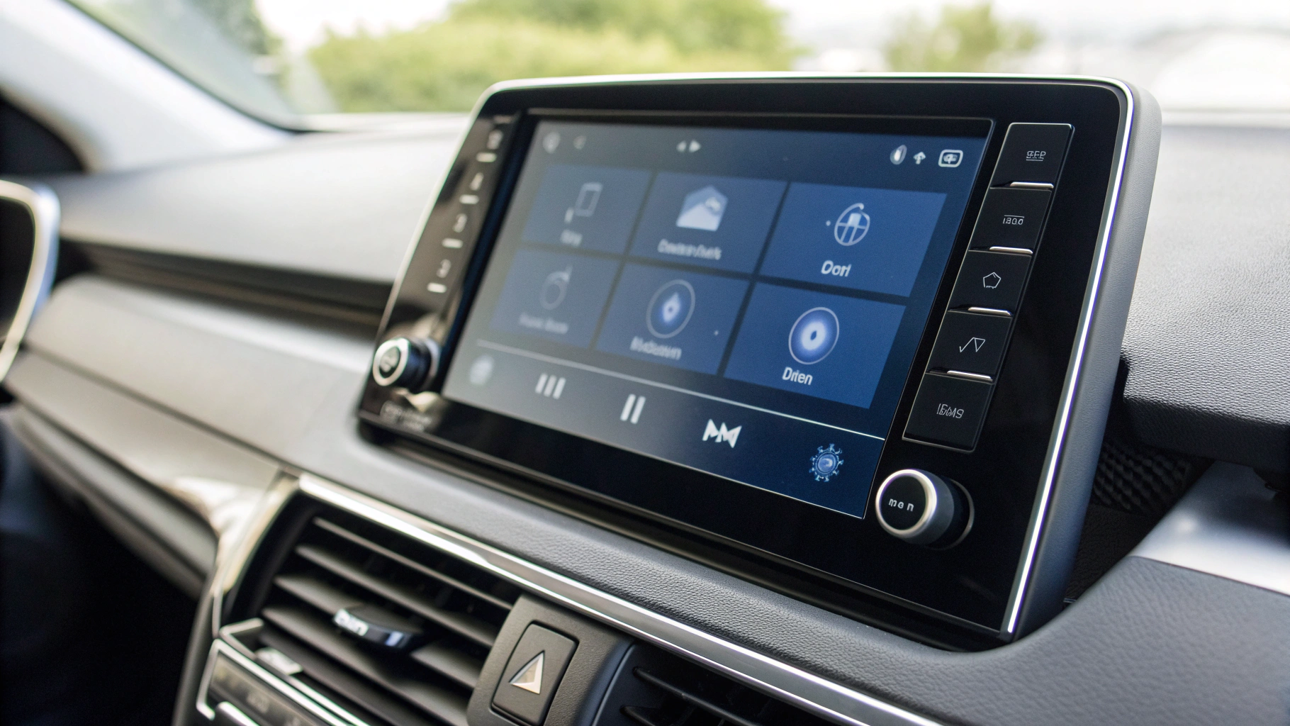 Меню Bluetooth на магнитоле с включённым режимом обнаружения (pairing)