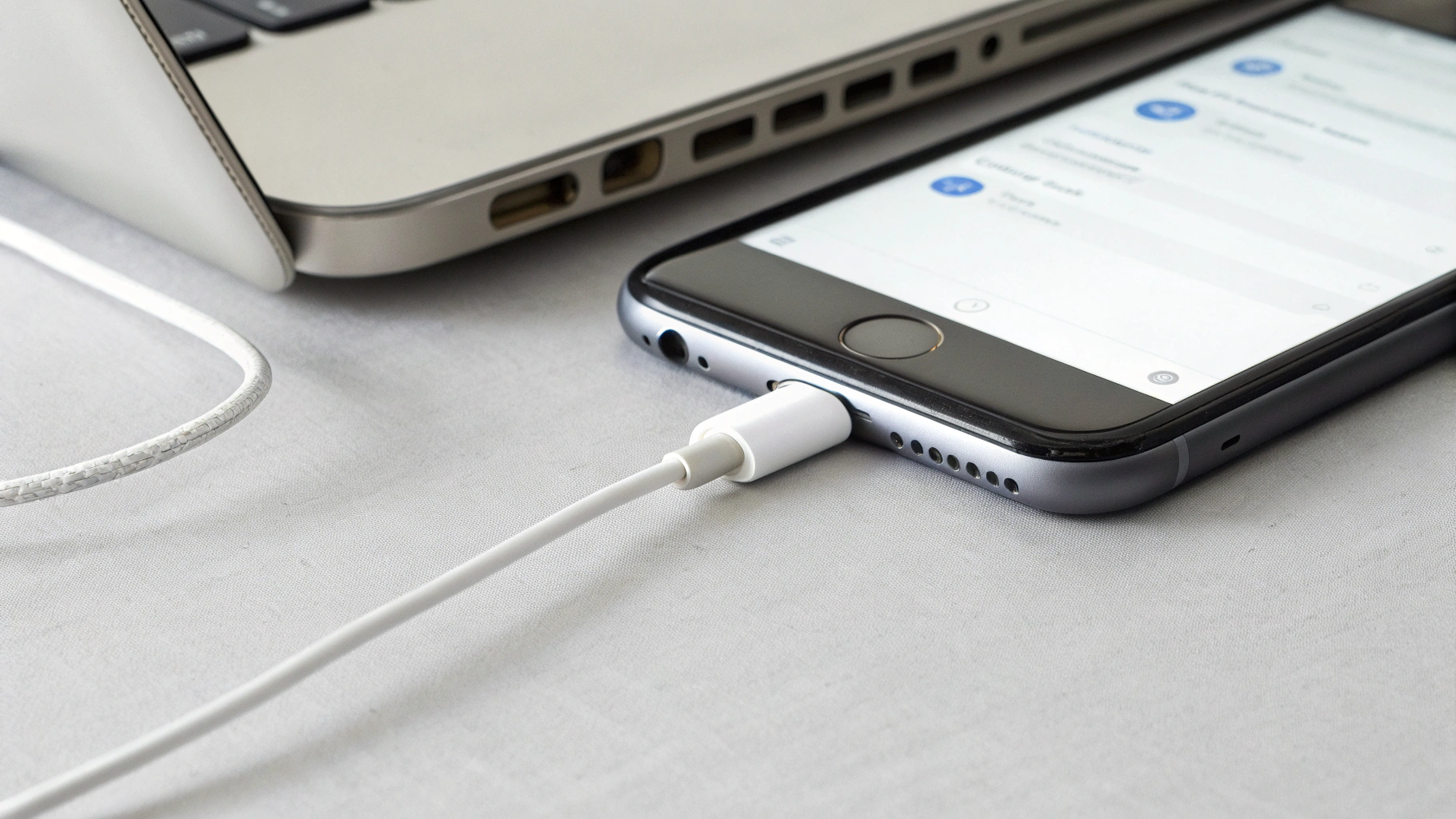 Запрос «Доверять этому компьютеру?» на iPhone при подключении к Mac