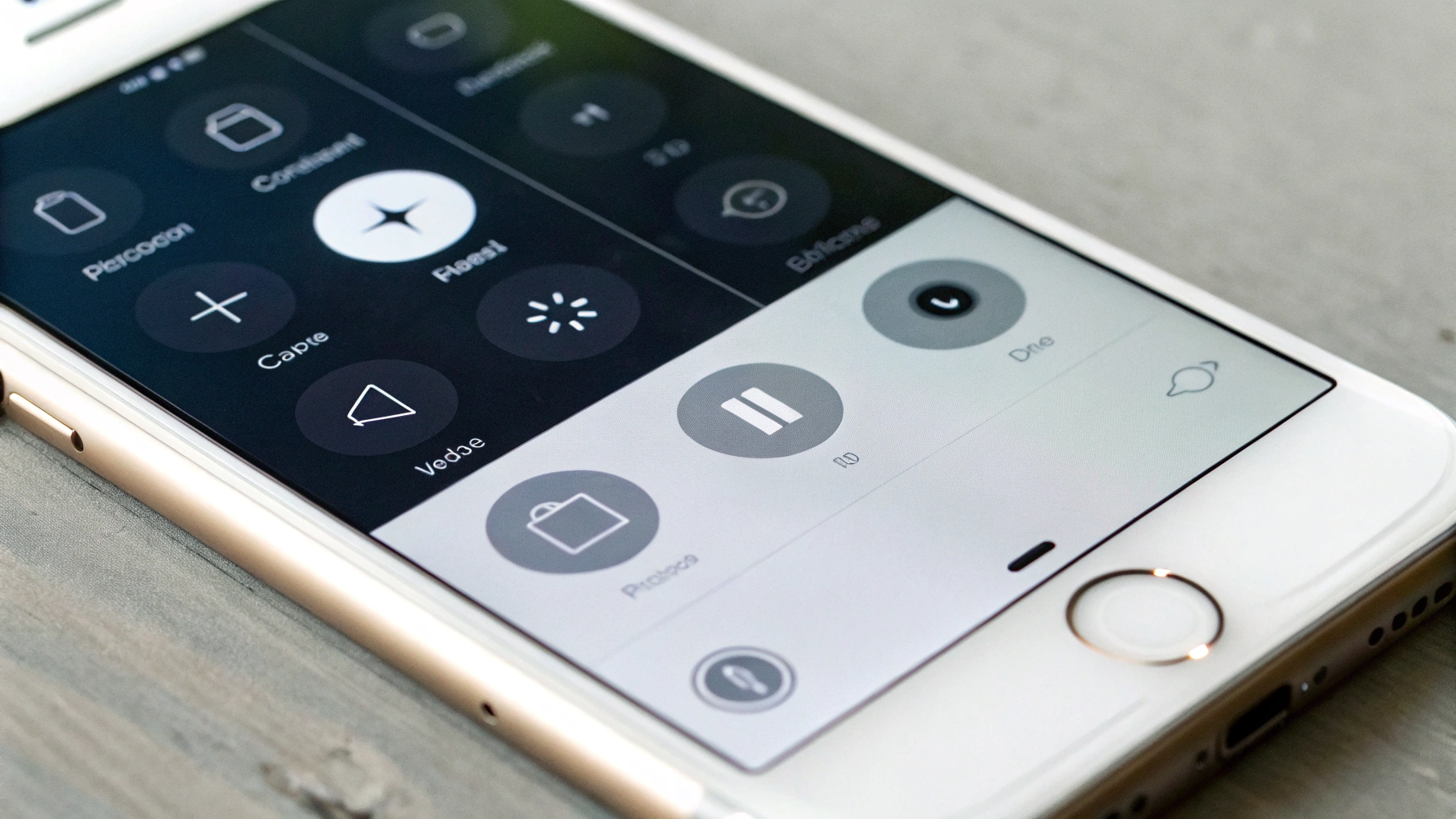 Включение AirDrop на iPhone через Пункт управления