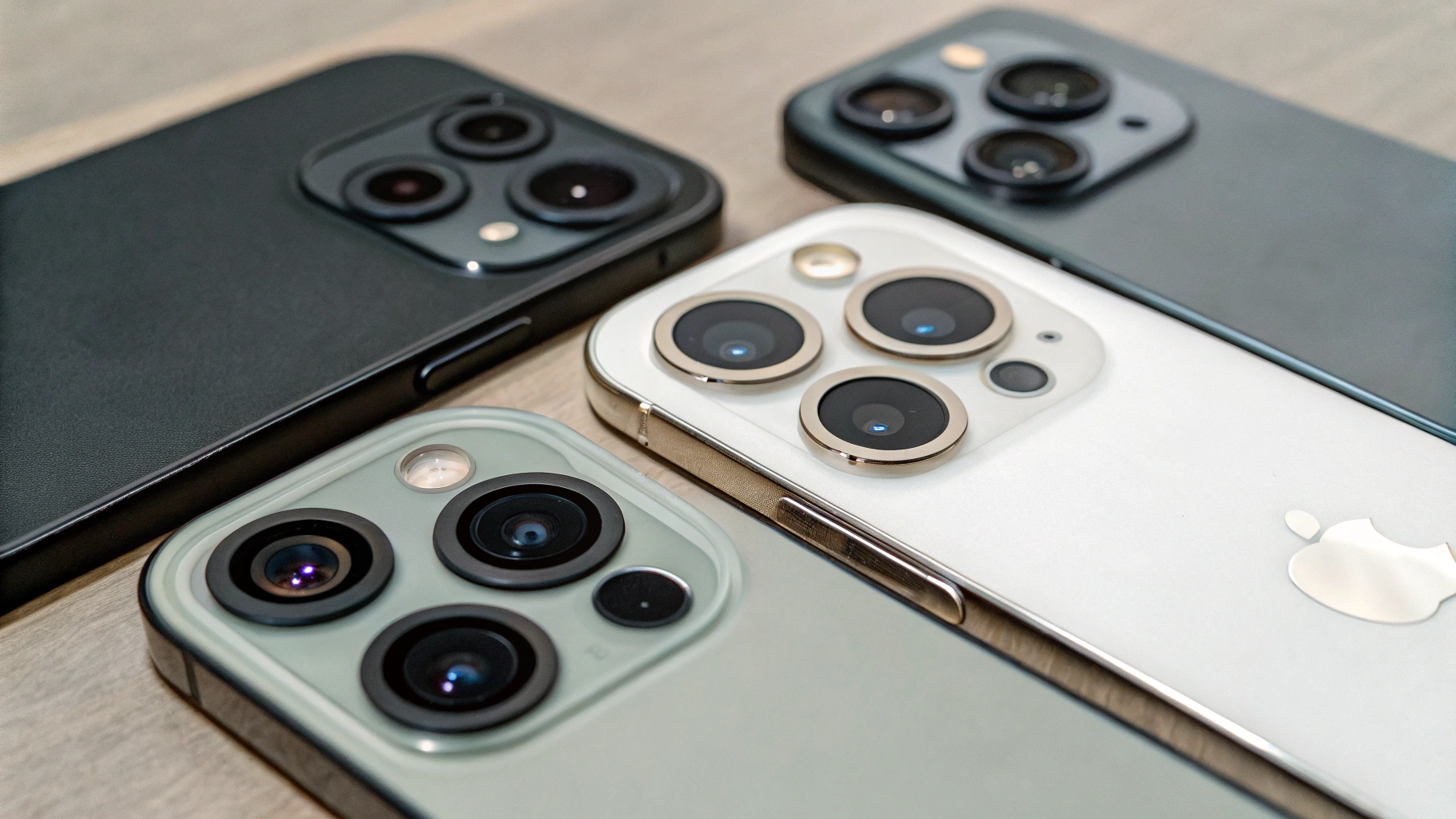 Сравнение блоков камер у моделей Galaxy: базовая, Plus и Ultra