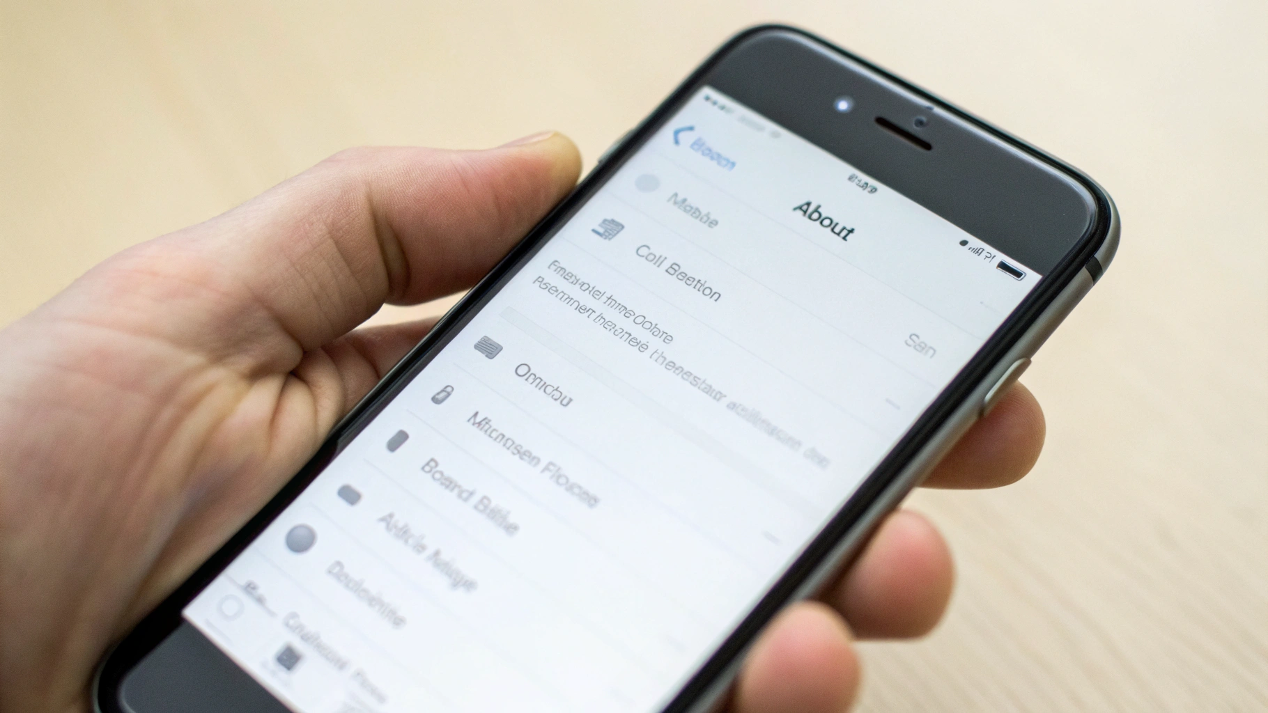 Экран «Об этом устройстве» на iPhone с номером модели формата Axxxx
