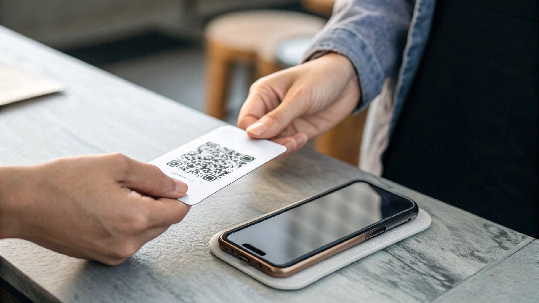 Сканирование QR‑кода оператора для добавления eSIM на iPhone