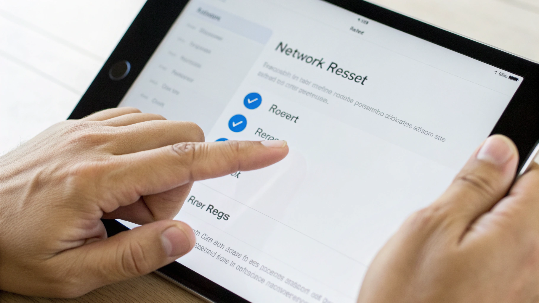 Сброс настроек сети на iPad для восстановления подключения к точке доступа