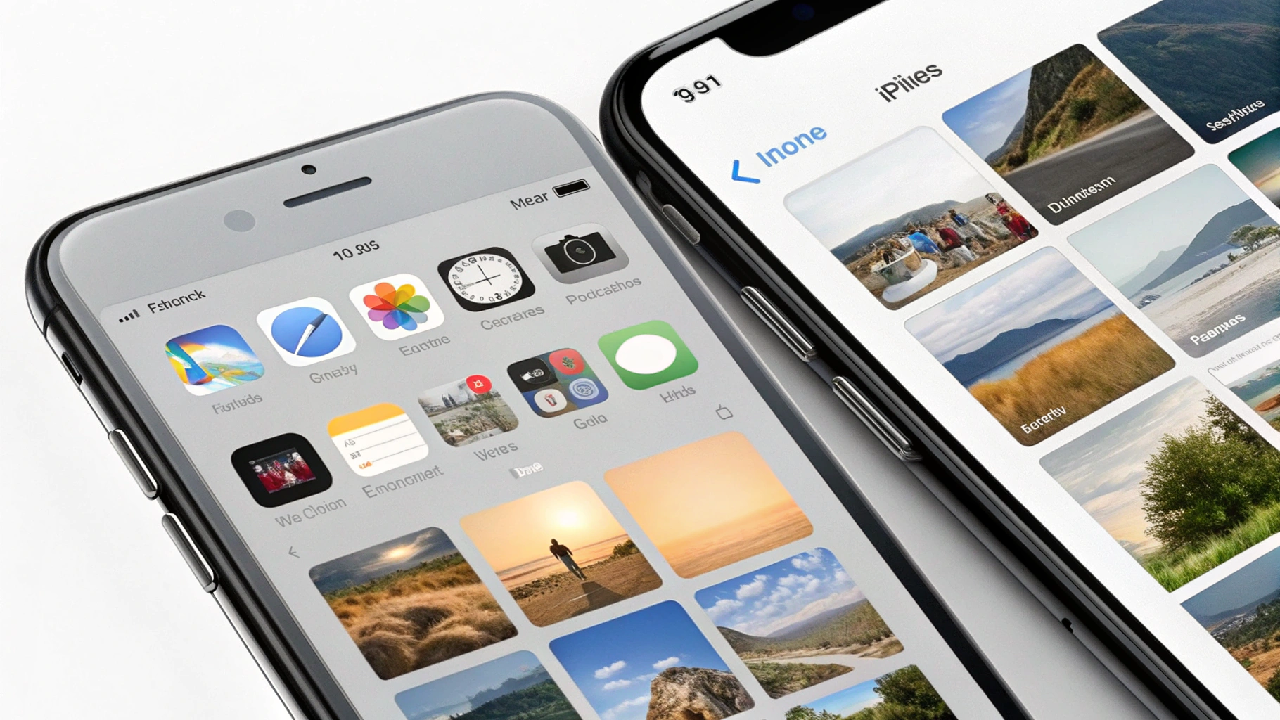 Приложения «Фото» и «Файлы»: альбом «Недавние» и папка «Загрузки»