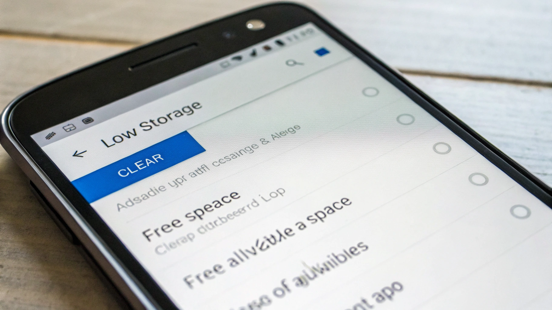 Недостаточно памяти для обновления: подсказка очистки хранилища в настройках Android