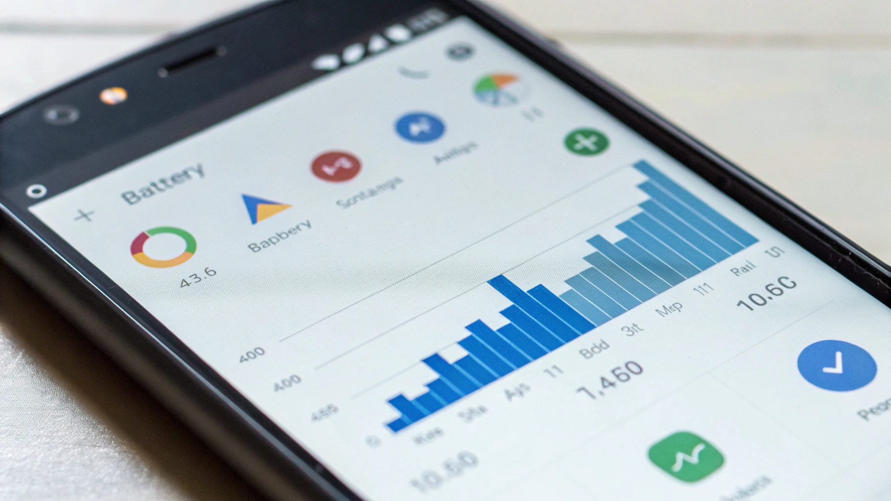 Статистика расхода батареи в настройках Android на Samsung Galaxy