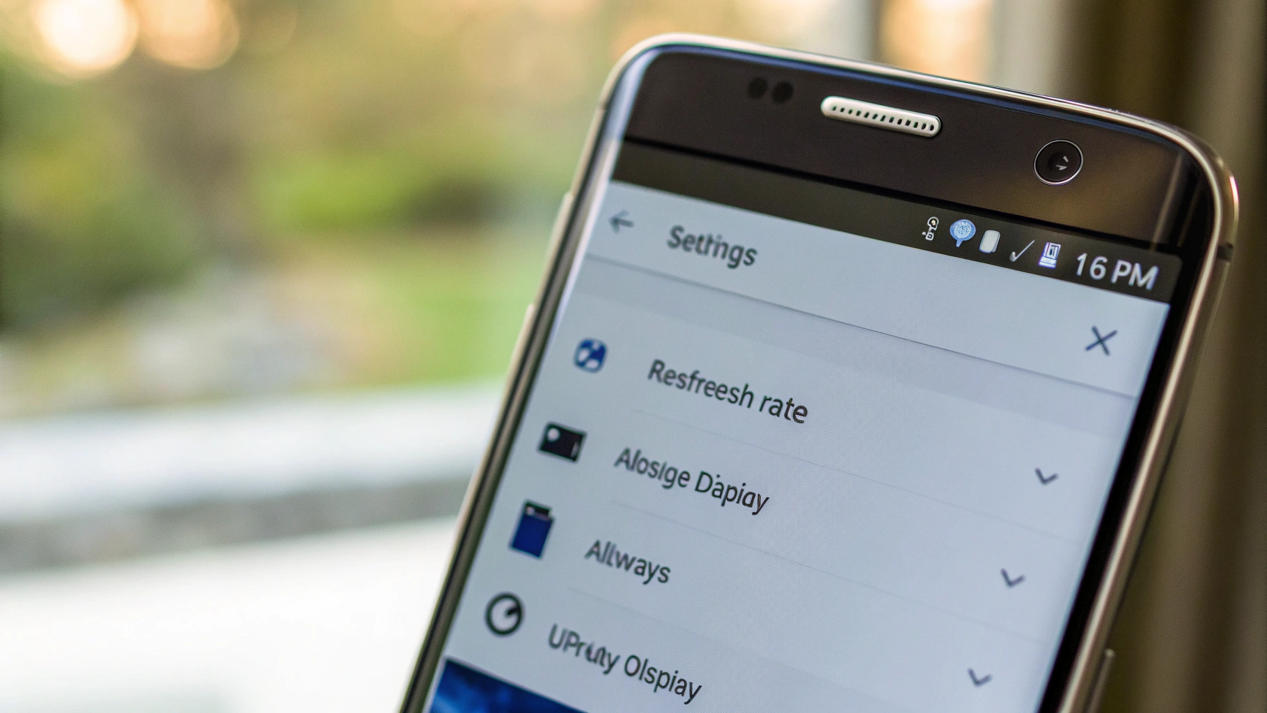 Настройки экрана Samsung Galaxy: частота обновления и Always On Display