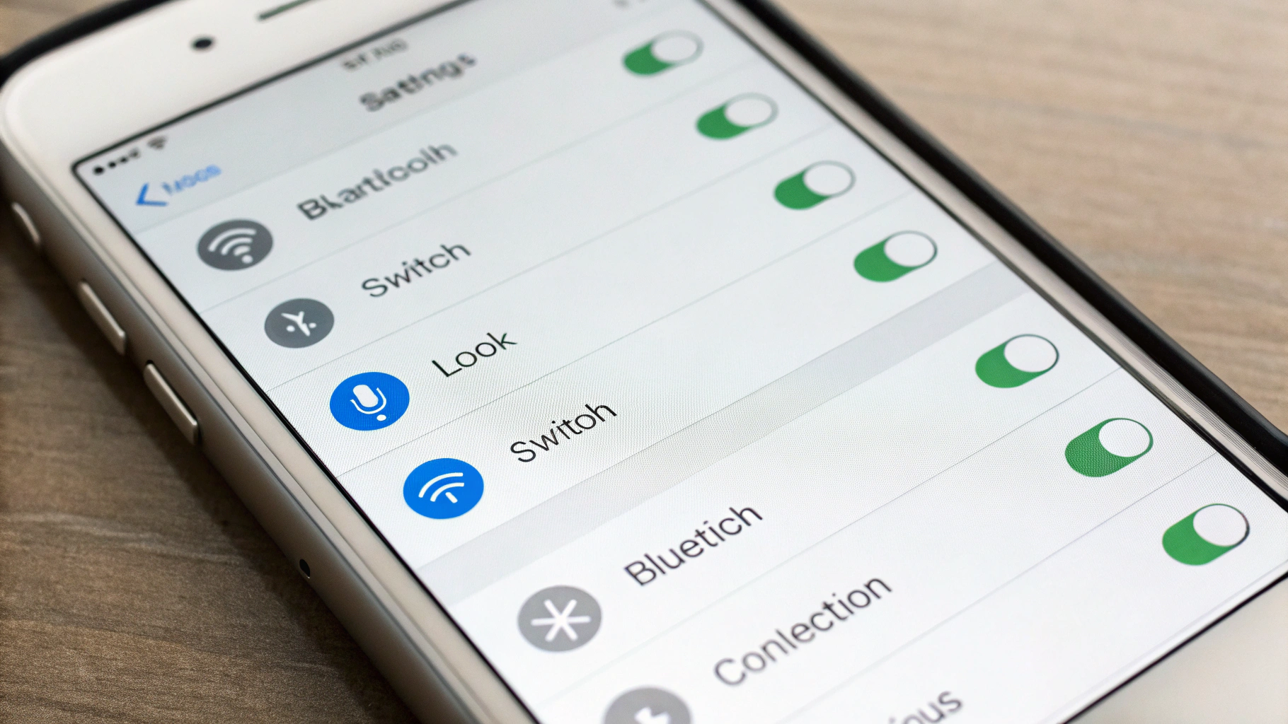 Проверка Bluetooth и служб геолокации в настройках iPhone