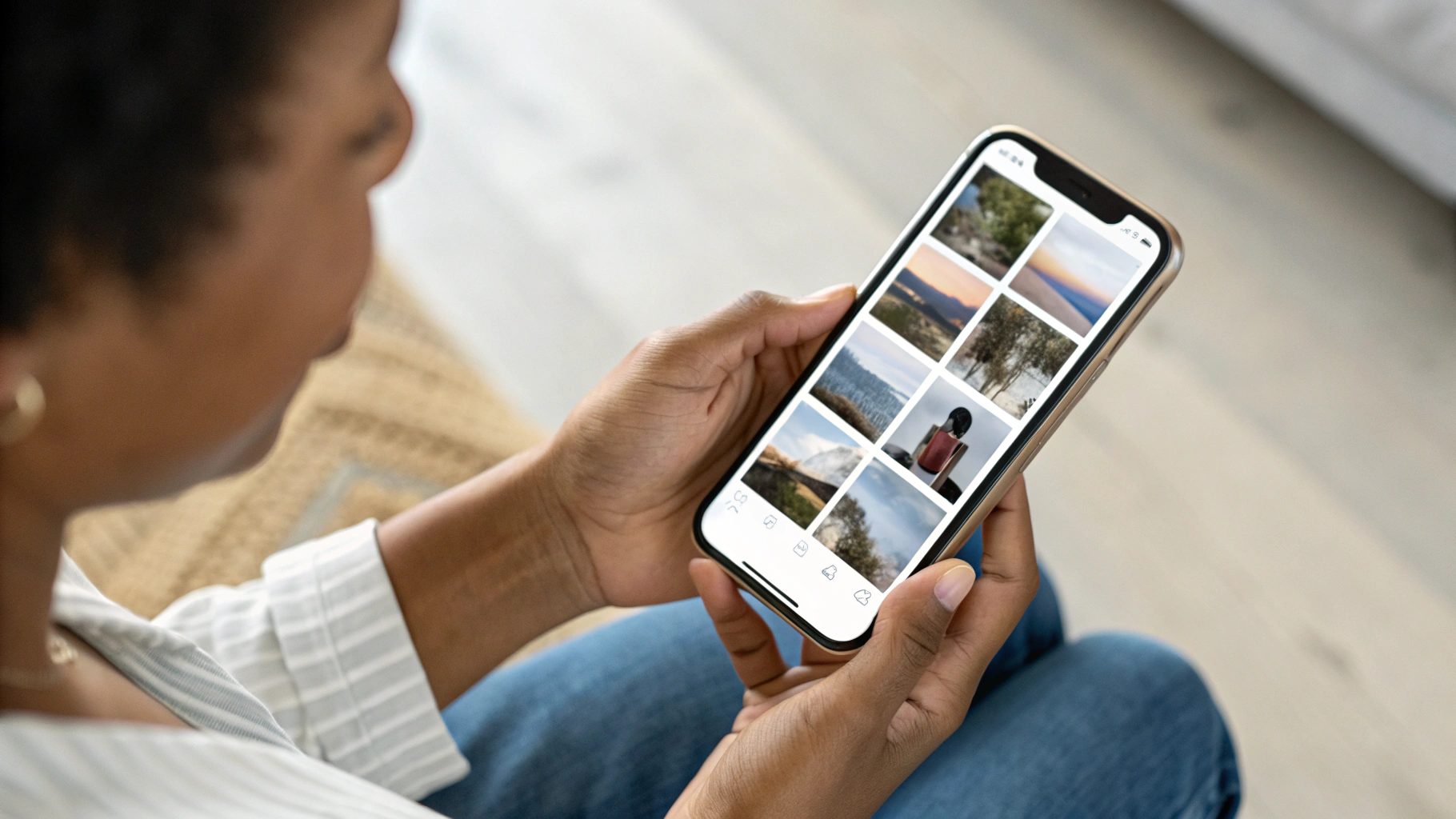Проверка объёма фото и видео в приложении «Фото» для очистки iCloud
