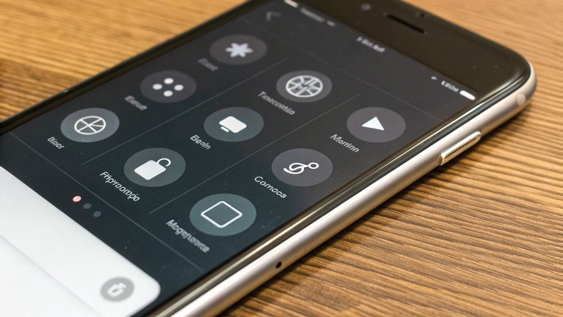 Проверка фокуса и режима микрофона в Пункте управления на iPhone