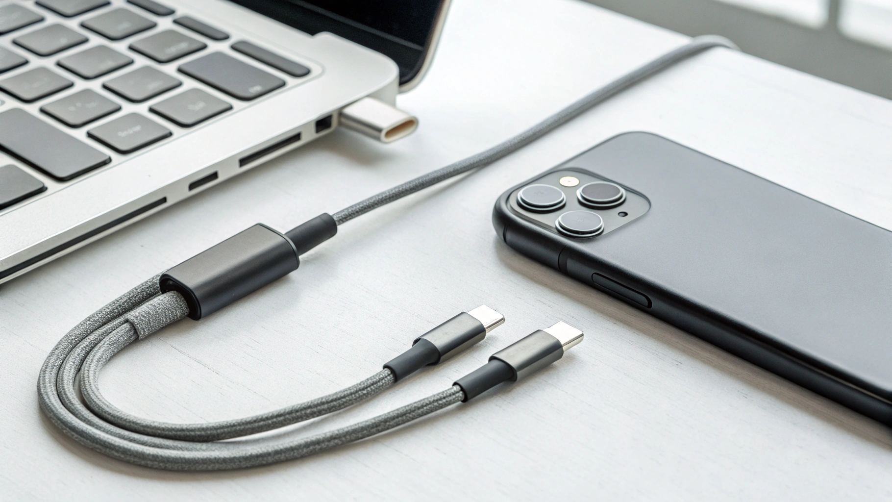 Кабель USB‑C ↔ USB‑C, важный для супербыстрой зарядки