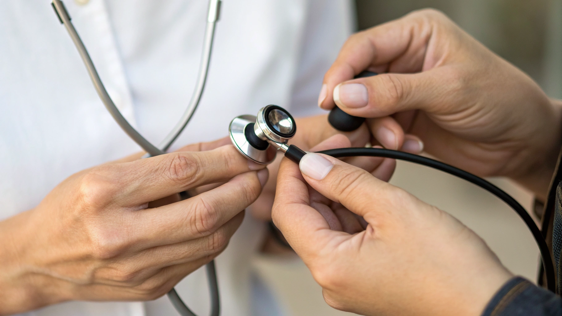 Проверка: поменять местами левый и правый наушник AirPods