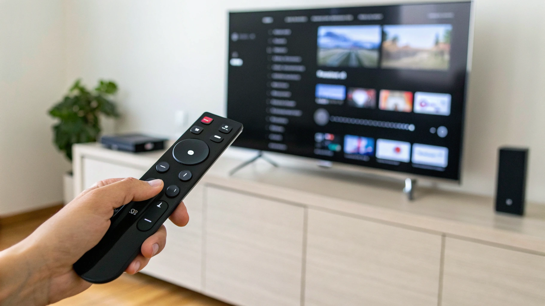 Настройки AirPlay на Apple TV на экране телевизора