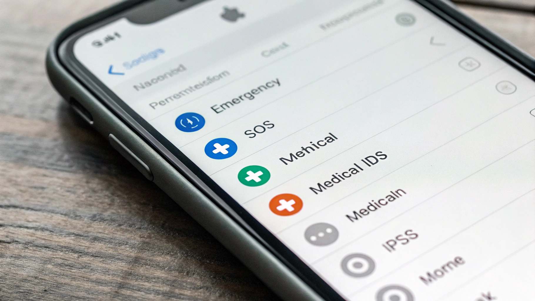 Разделы SOS и Медкарта в настройках iPhone перед поездкой