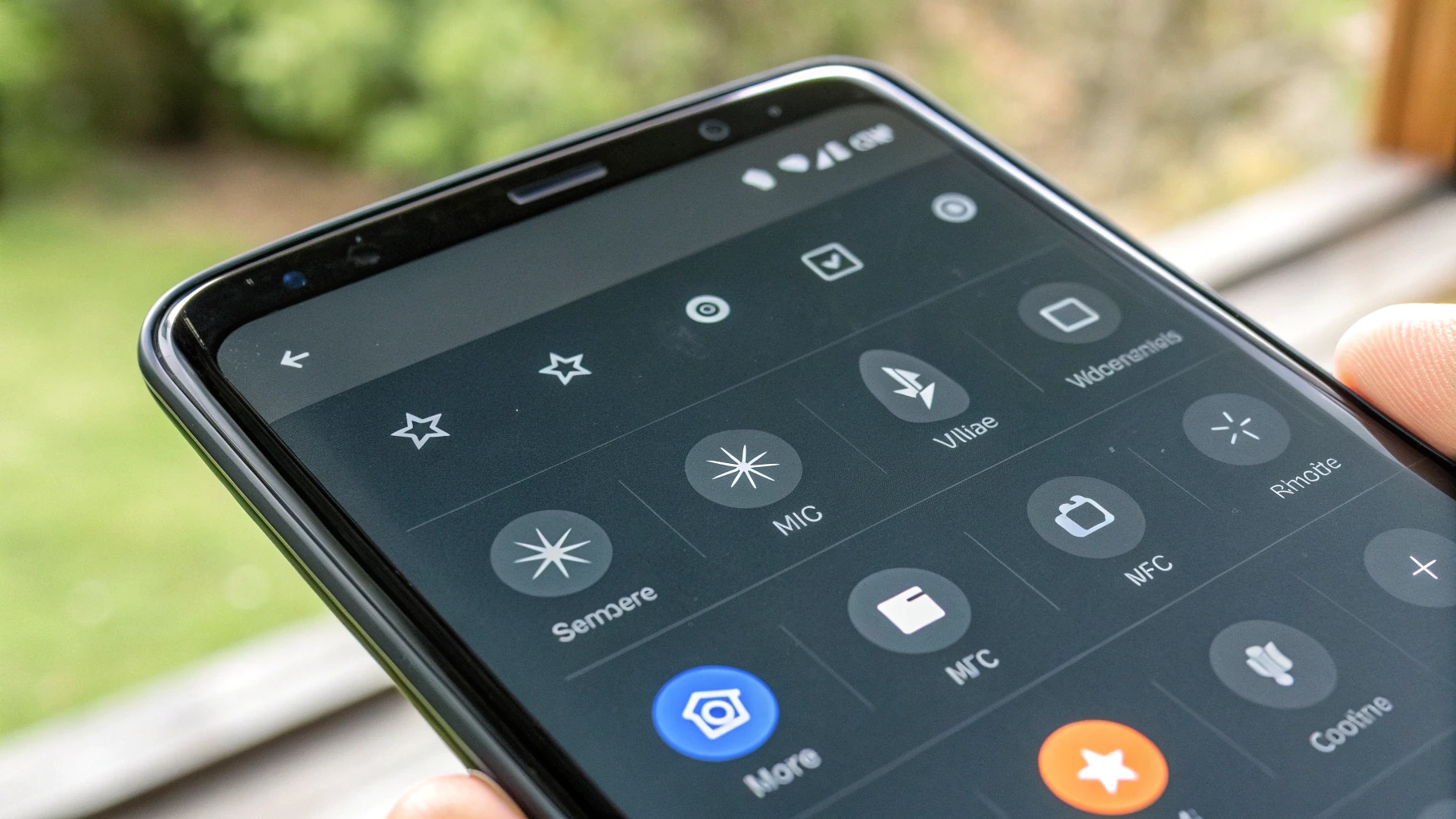 Переключатель NFC в шторке быстрых настроек на Samsung Galaxy