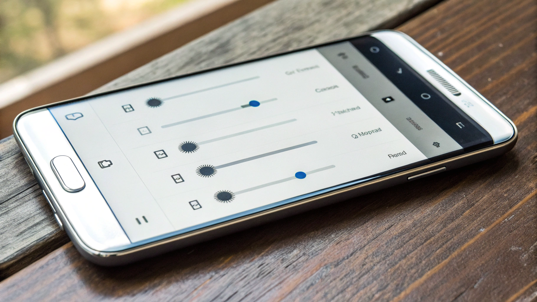Раздел Dolby Atmos и эффекты звука в настройках Samsung Galaxy