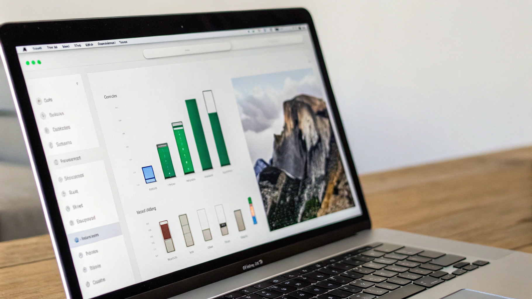 Раздел «Аккумулятор» в настройках macOS на экране MacBook