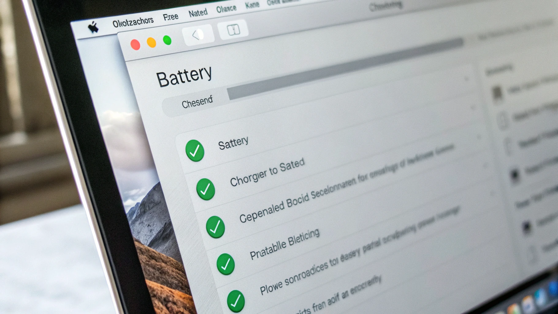 Экран настроек macOS с включенной опцией «Оптимизированная зарядка аккумулятора»