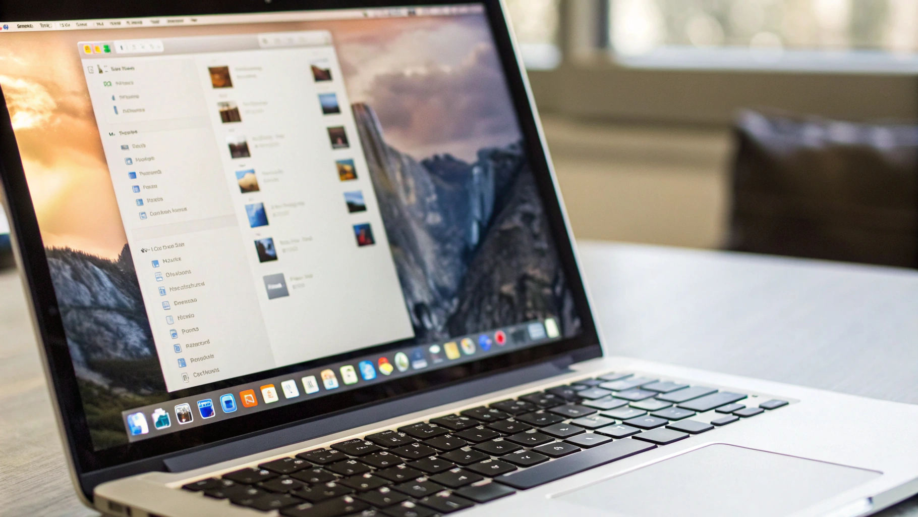 Окно AirDrop в Finder на MacBook: выбор видимости и поиск устройств