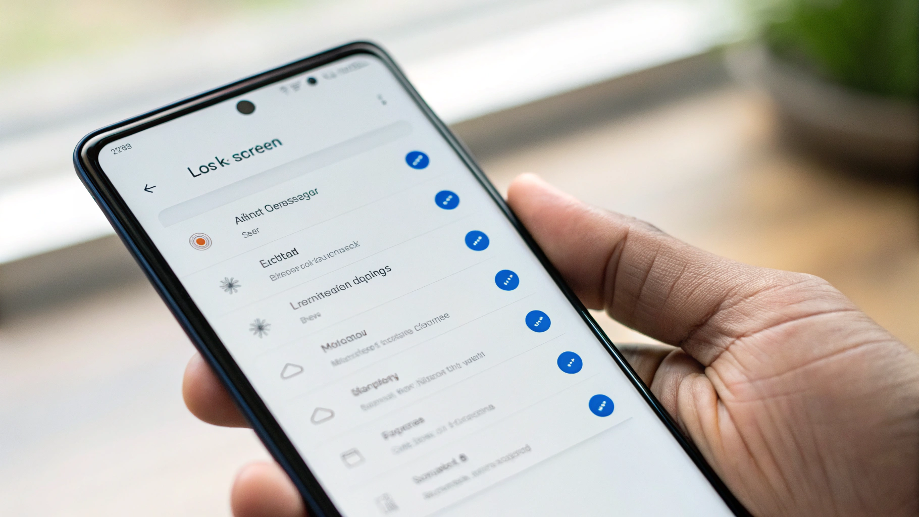 Раздел настроек экрана блокировки в One UI на смартфоне Samsung