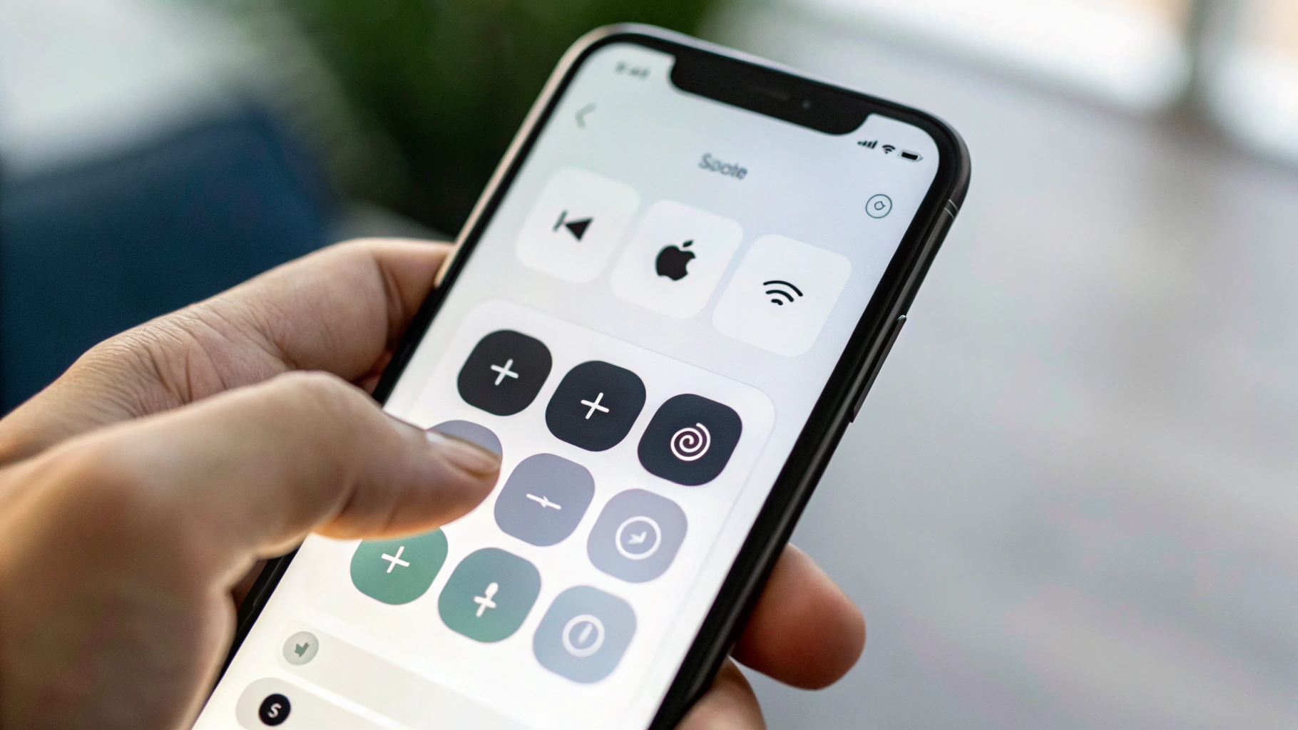 Пункт управления iPhone с быстрым переключателем для «Распознавания звуков»