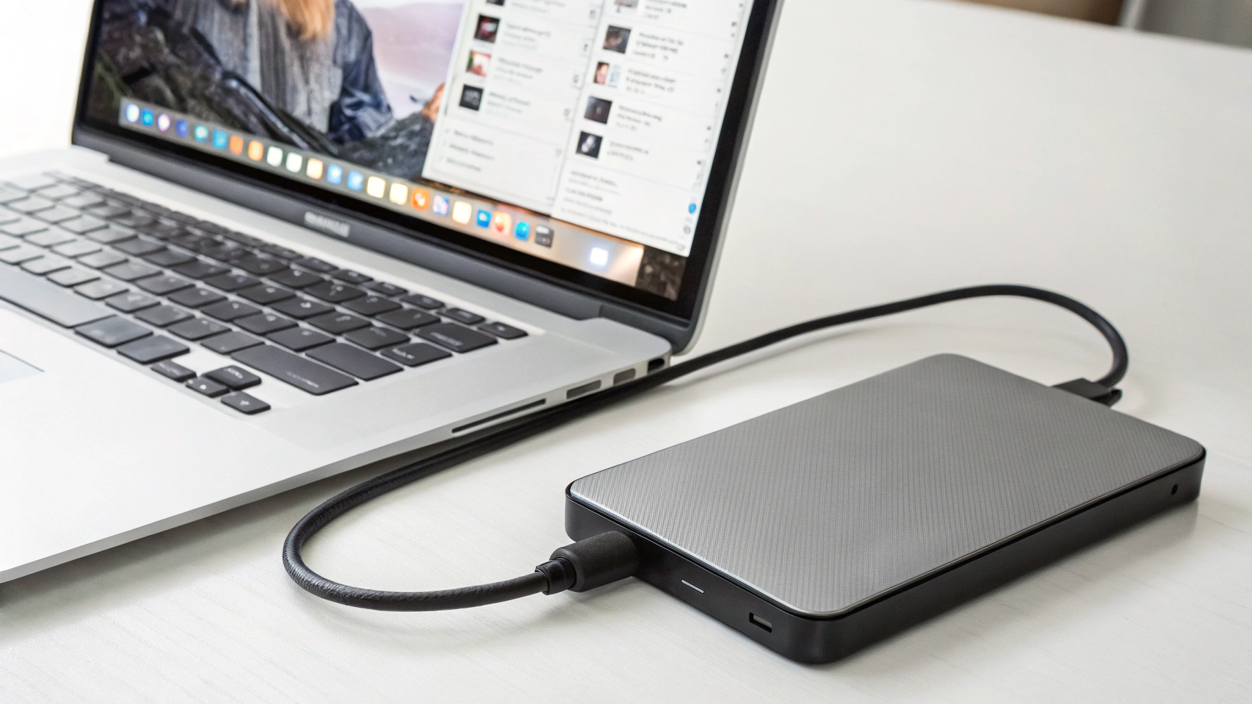 Выбор внешнего SSD в настройках Time Machine для резервного копирования