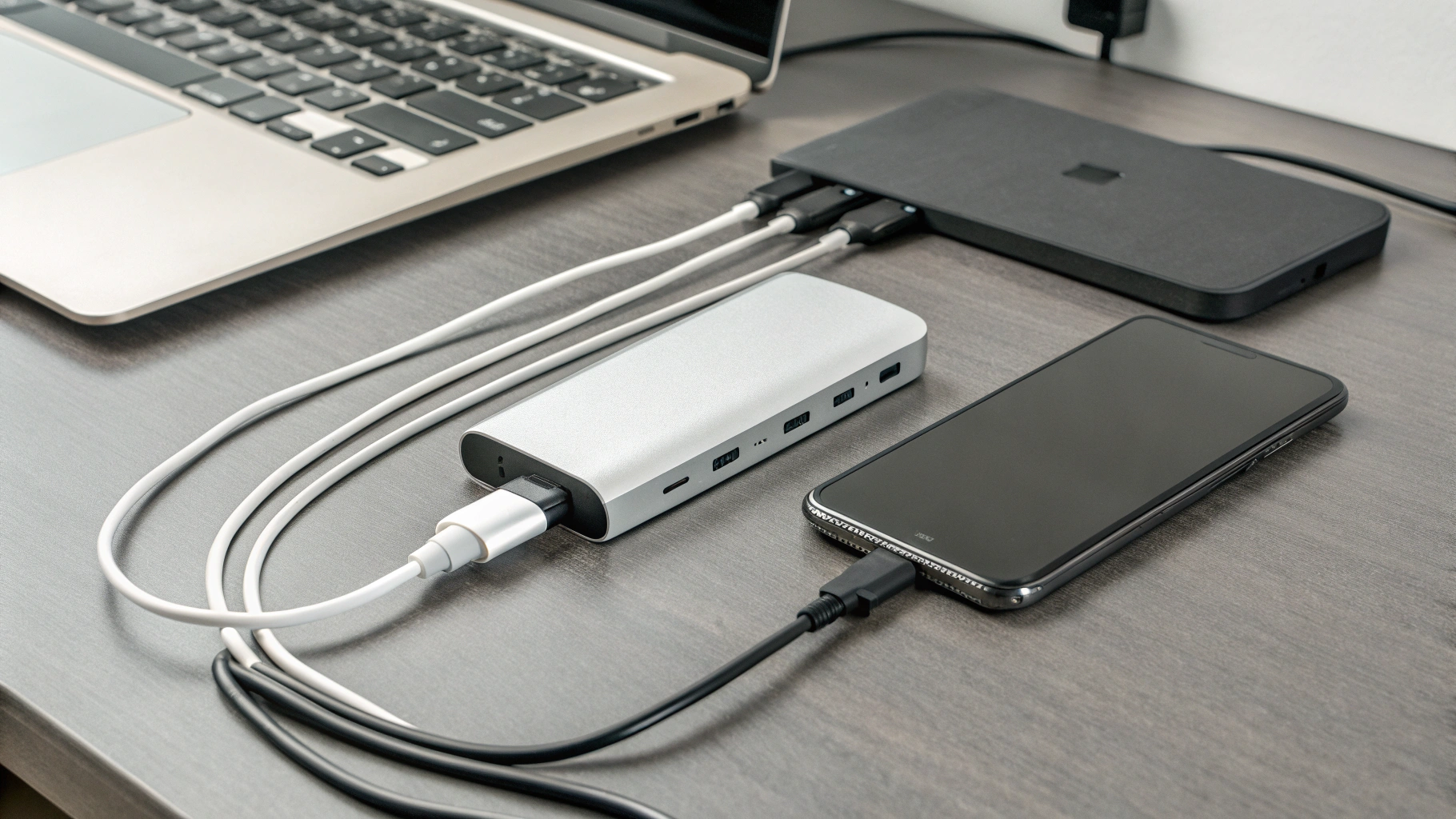 USB‑C хаб с PD‑in: подключение питания, флешки или внешнего SSD для стабильной работы с iPhone