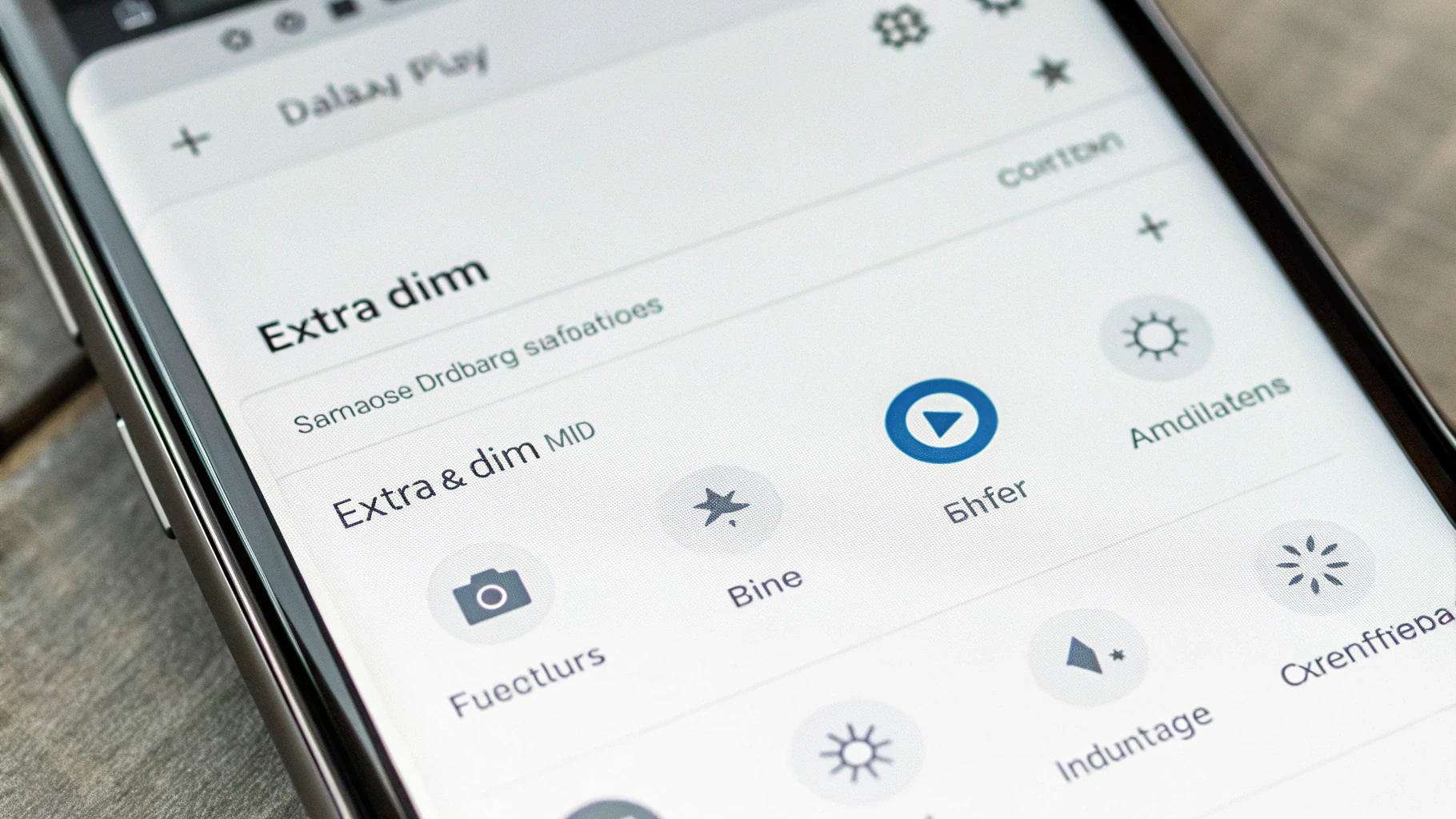 Настройки дисплея One UI: Extra dim и увеличение шрифта для комфортного чтения