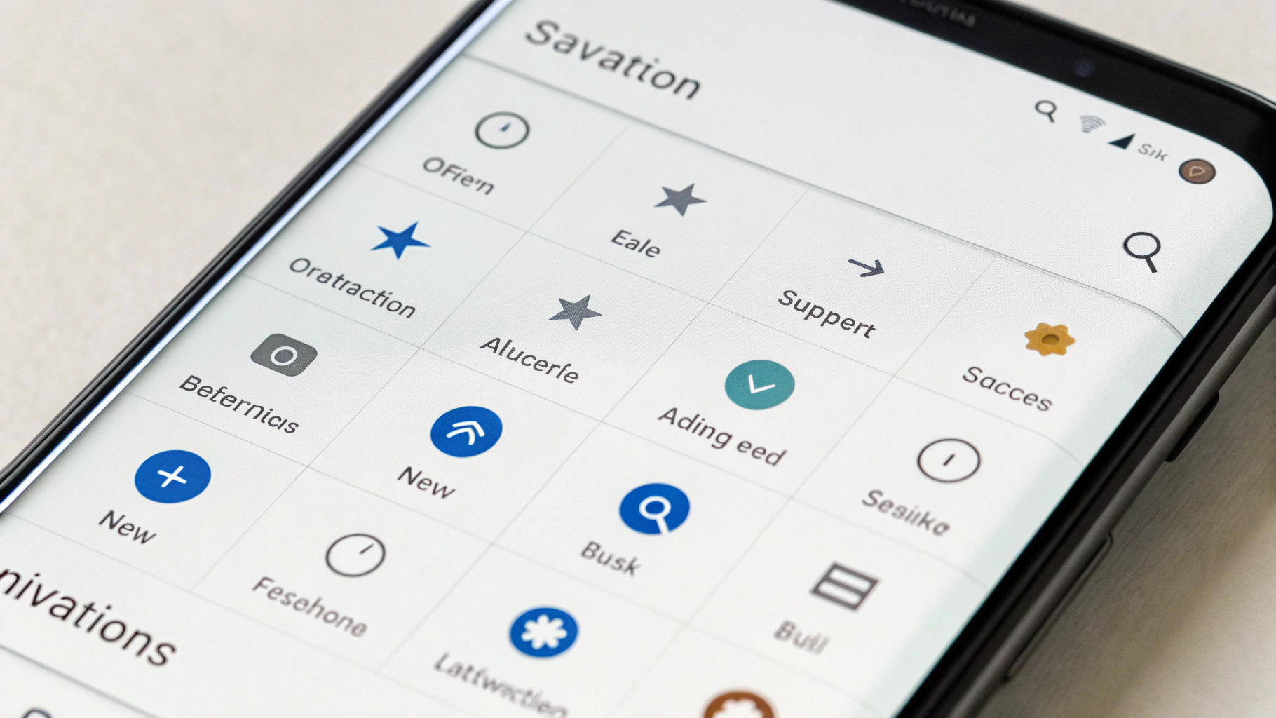 Меню One UI в разделе «Дисплей»: пункт «Панель навигации» для выбора кнопок или жестов