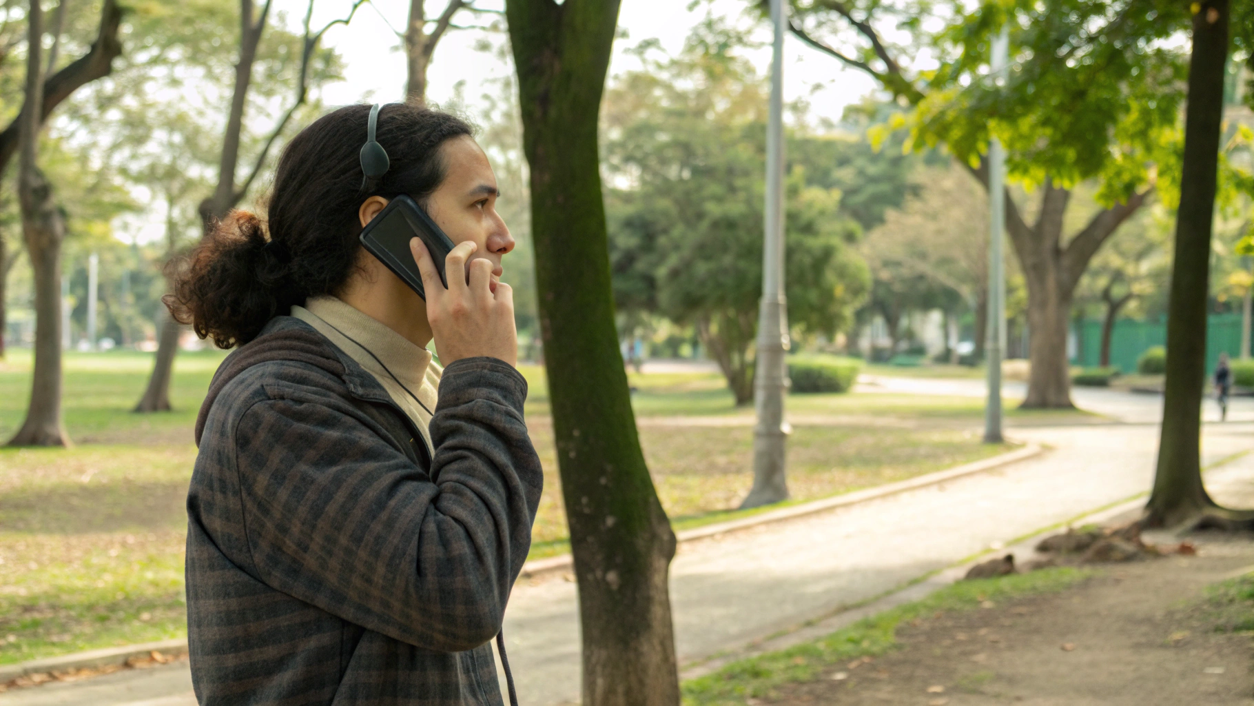 Звонок на улице с AirPods: проверка микрофона и шумов вокруг