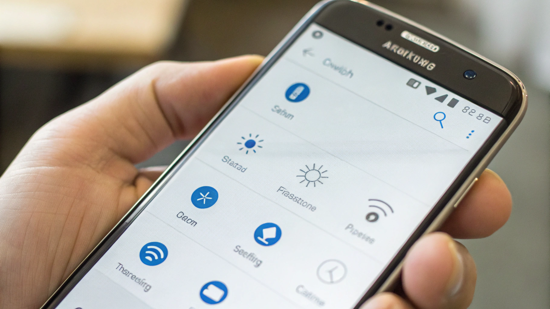 Экран выбора категорий данных в Smart Switch на Samsung Galaxy