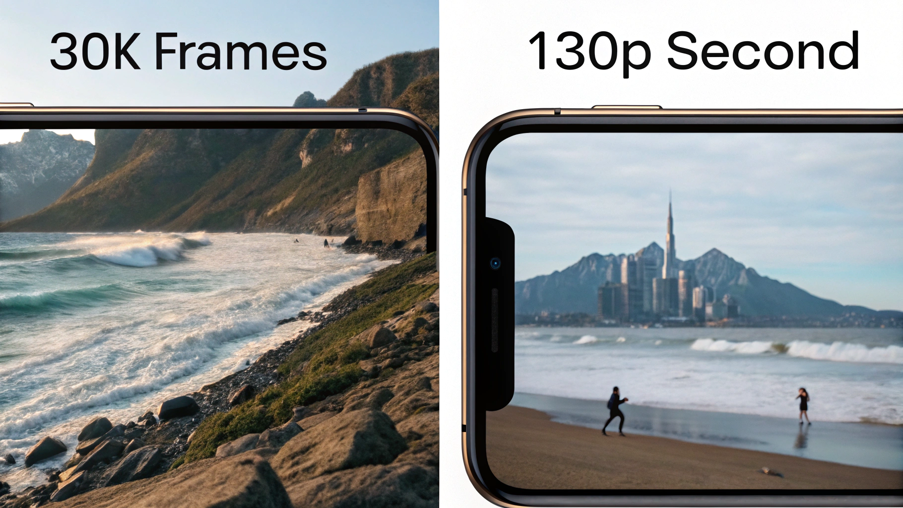 Настройки записи видео на iPhone с выбором 4K 30 fps и 1080p 30 fps для экономии памяти