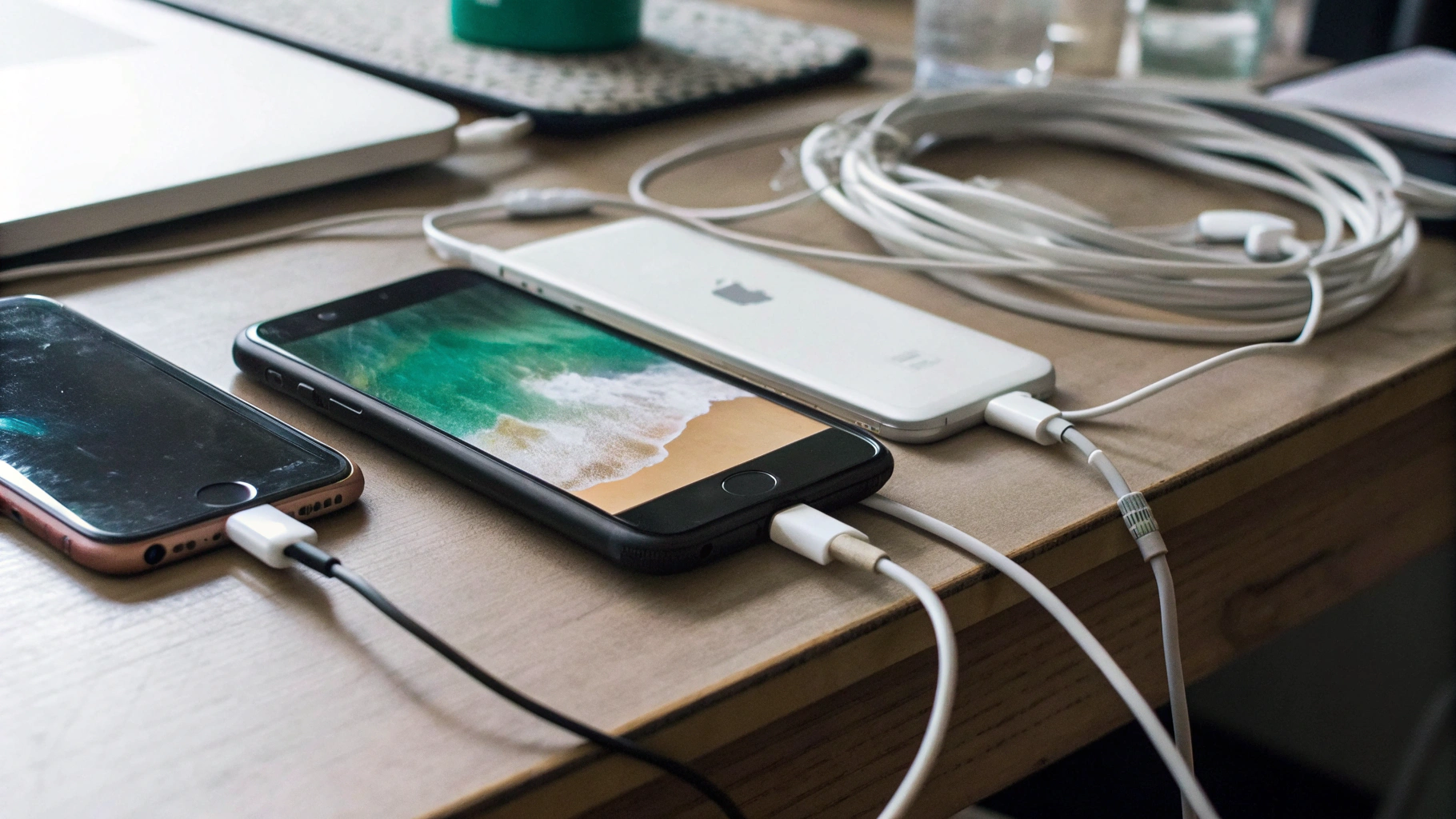 Экран переноса данных iPhone: процесс идёт и требуется время на догрузку приложений и фото