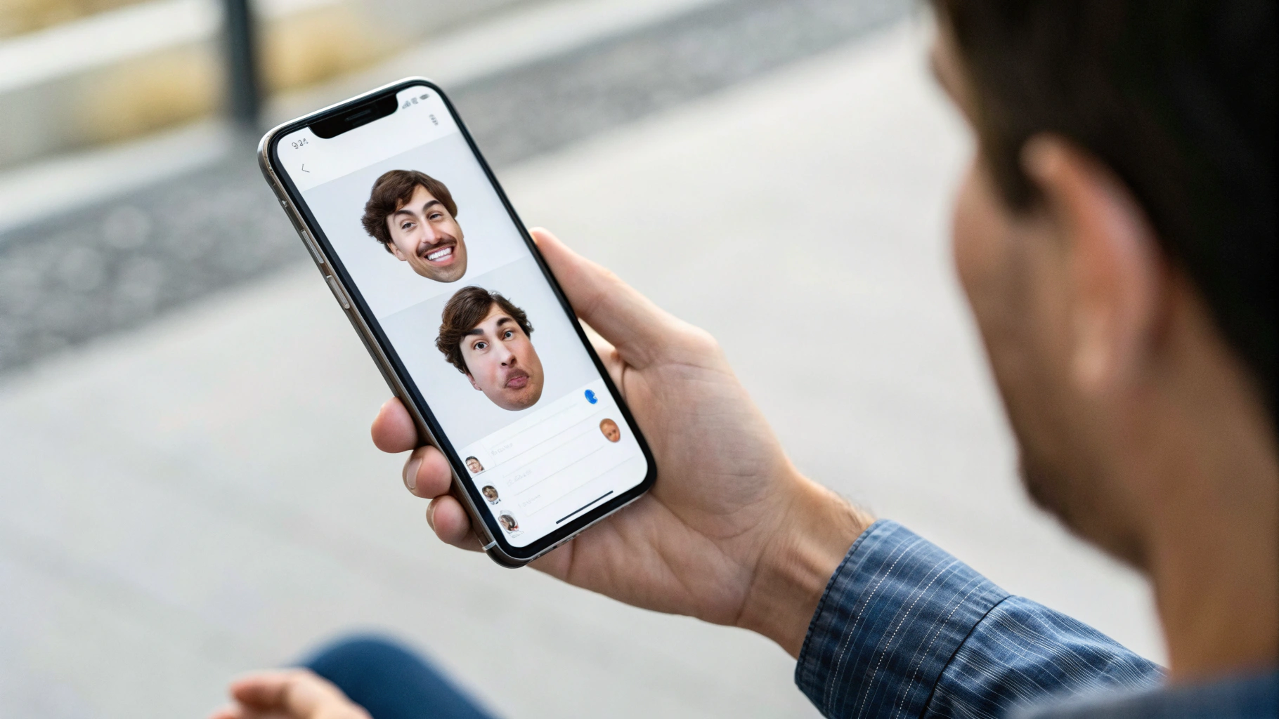 Проверка TrueDepth через Memoji/Animoji: плавность мимики и отслеживание лица