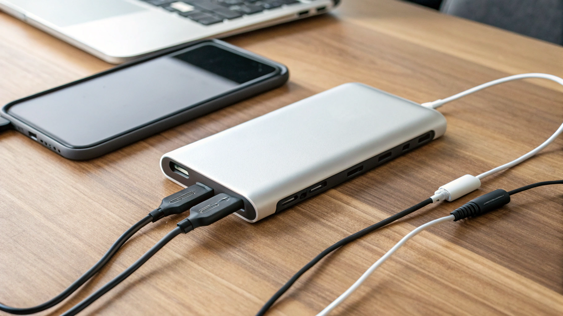 Подключение iPhone по USB‑C через хаб и внешний SSD: пример реального сценария