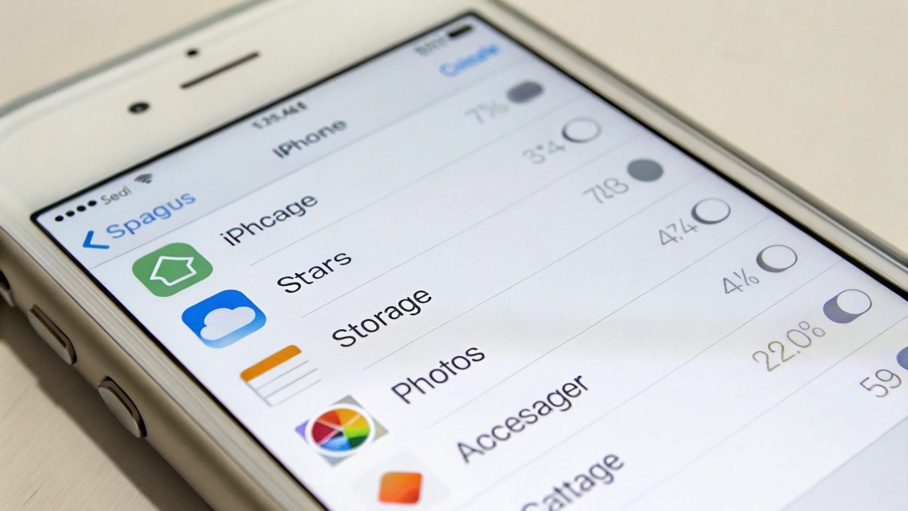 Раздел «Хранилище iPhone» в настройках: список приложений и занятое место
