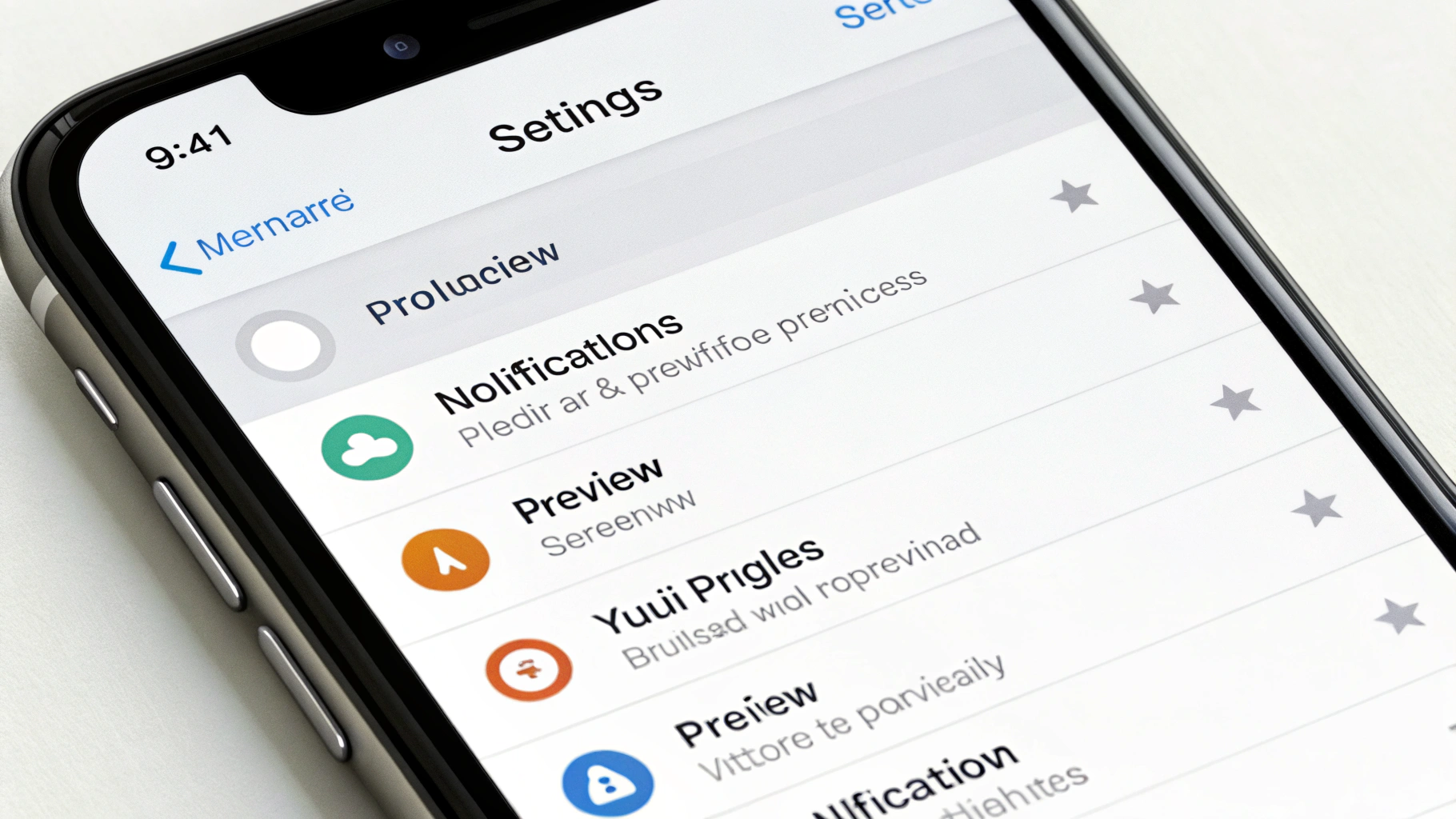Раздел «Уведомления» на iPhone с настройкой предпросмотра (показ миниатюр)
