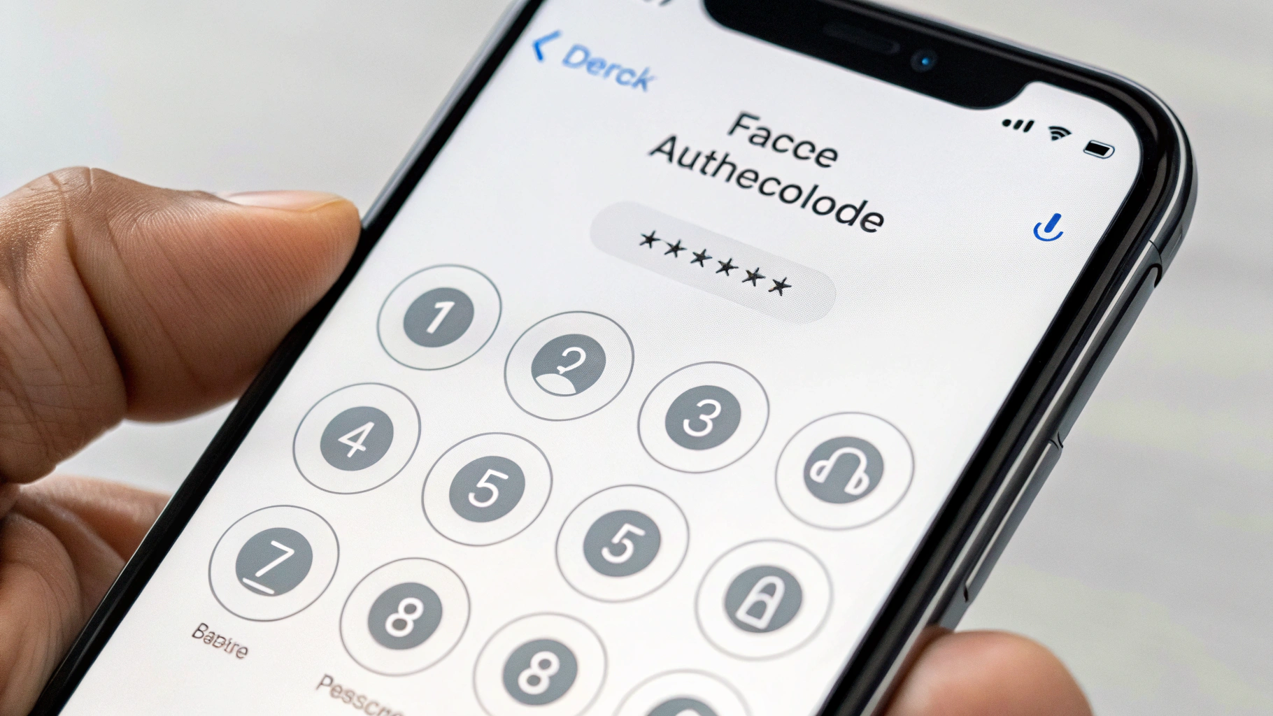 Экран настроек Face ID и код‑пароля с параметрами доступа при блокировке