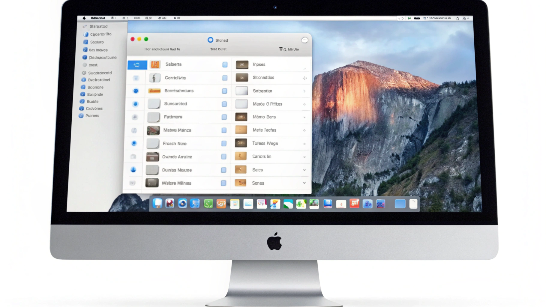 Рабочий стол Mac со стопками и настройками вида