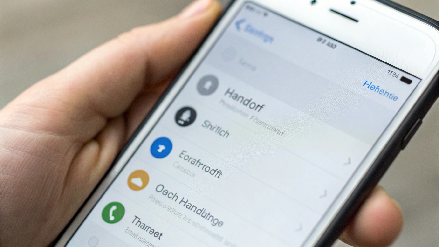 Включение Handoff на iPhone в настройках