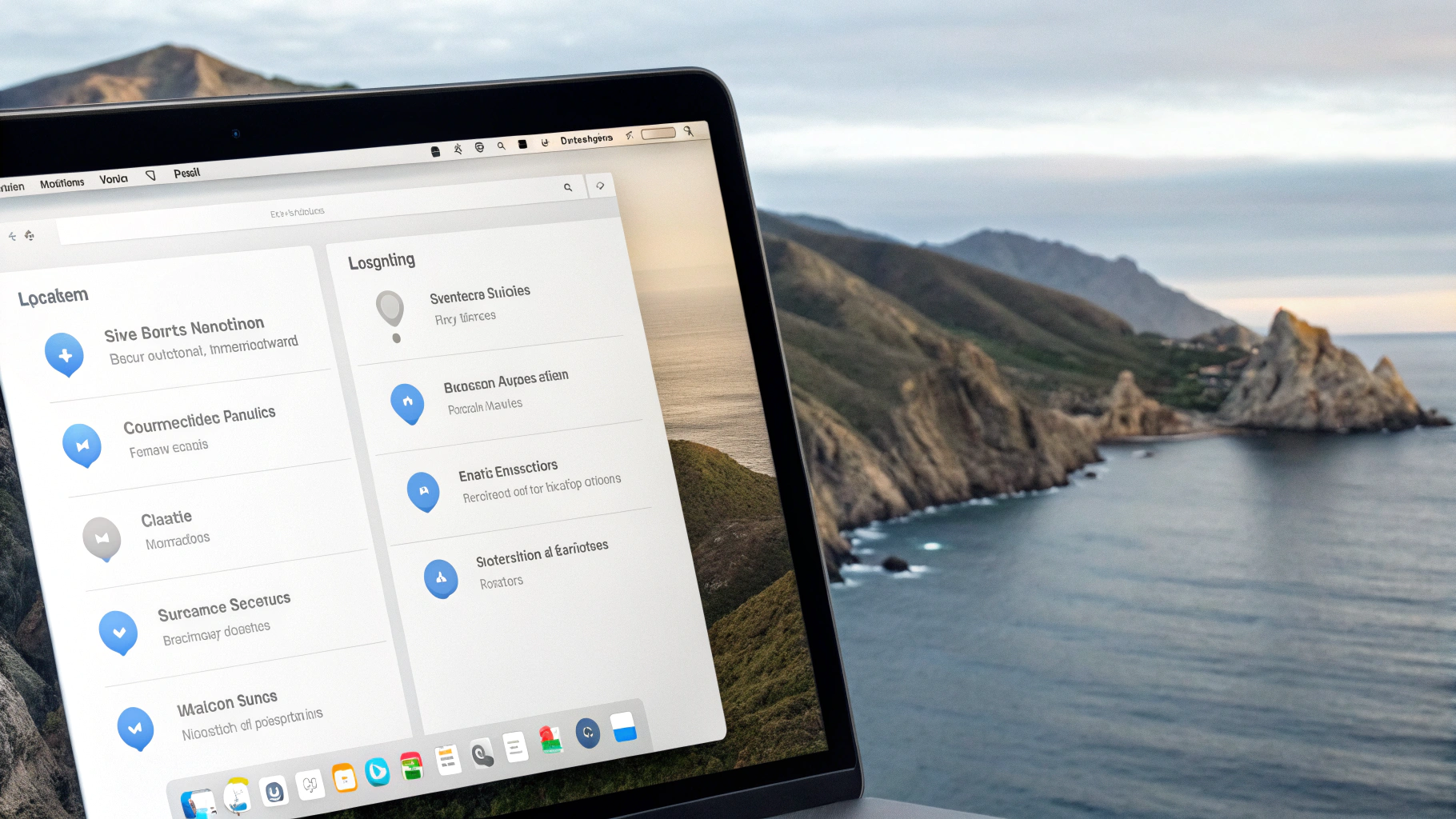 Настройки macOS со включением геолокации и «Найти Mac»